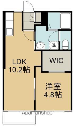 エトランゼⅠ(1LDK/2階)の間取り写真