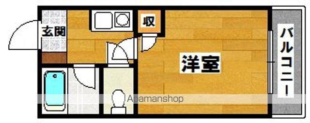 シャルマンフジ諏訪ノ森(1K/3階)の間取り写真