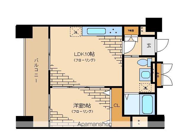ロネスタR文京護国寺(1LDK/10階)の間取り写真