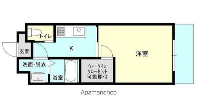 セノン石垣(1K/2階)の間取り写真