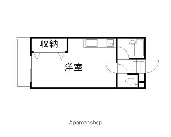 アザレア七日市(ワンルーム/5階)の間取り写真