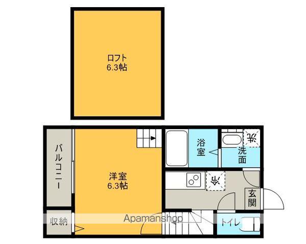 コーチ上飯田(1K/2階)の間取り写真