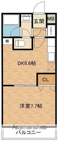 フジパレス ヒサホ(1DK/2階)の間取り写真