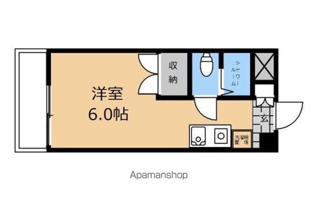 パークサイド並木(ワンルーム/2階)の間取り写真