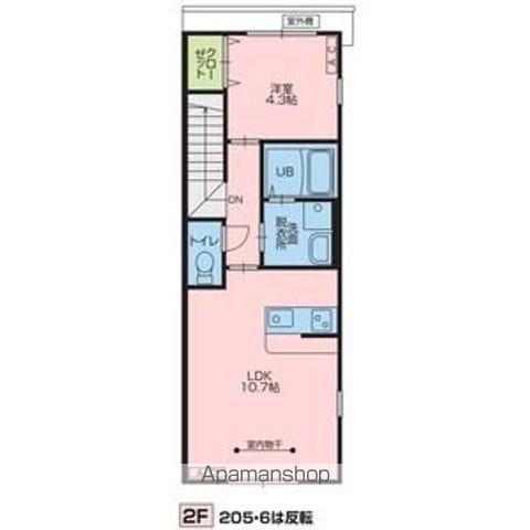 ヒルズⅡ(1LDK/2階)の間取り写真