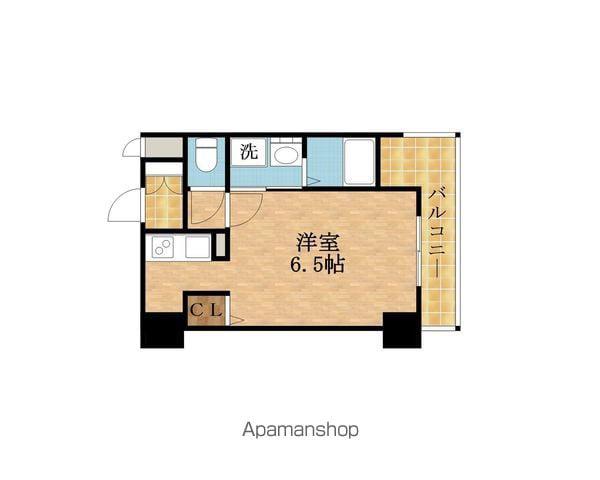 ララプレイス ザ・京橋ステラ(1K/7階)の間取り写真