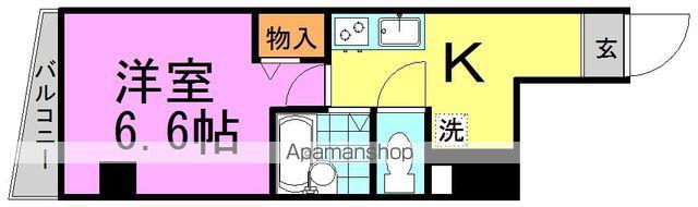 ヴィーアセッテ(1K/3階)の間取り写真