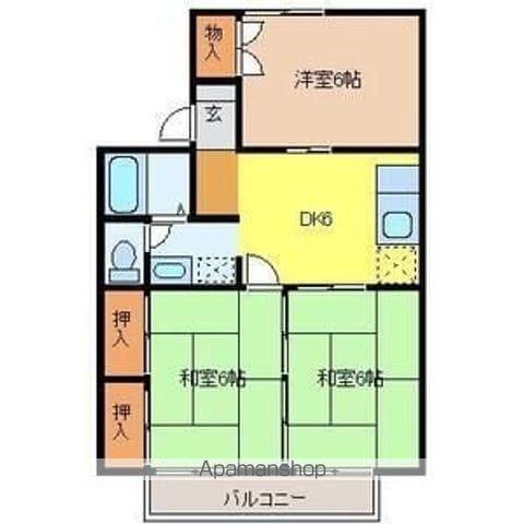 サンロードT・KⅠ(3DK/2階)の間取り写真