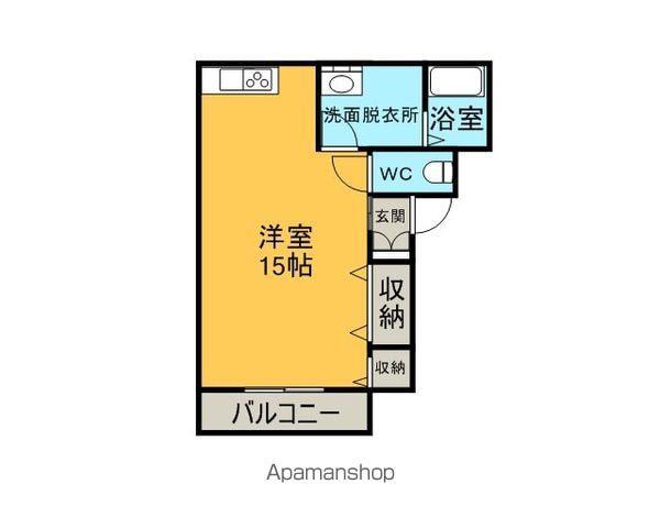 CHEERFUL生石(ワンルーム/2階)の間取り写真