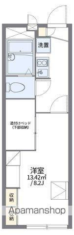 レオパレスAYANE(1K/1階)の間取り写真