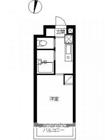 スカイコート新宿落合第6(1K/4階)の間取り写真