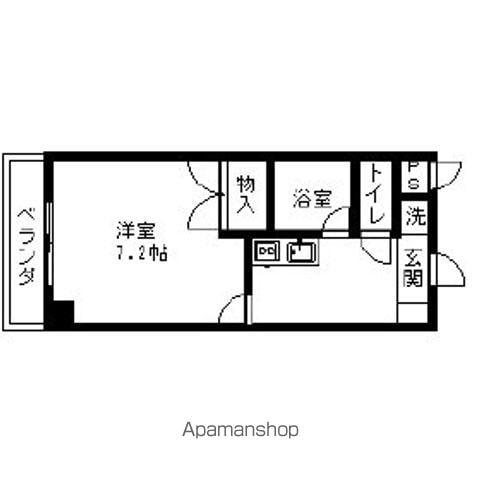 マーベラス新栄(1K/6階)の間取り写真