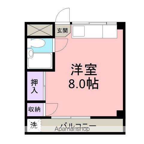 環マンション(ワンルーム/3階)の間取り写真