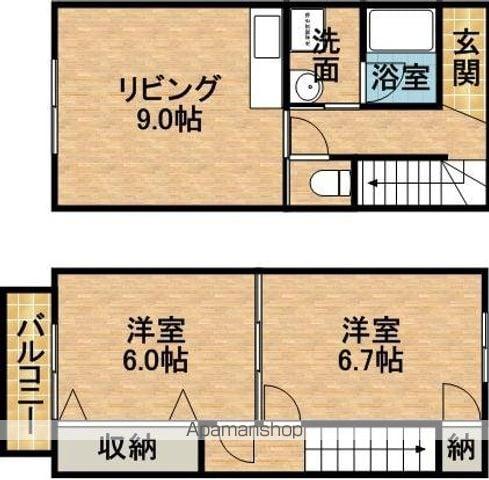 ＤＩＸＩＥⅡ(2LDK)の間取り写真