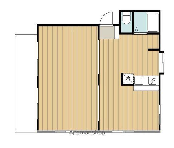 REZET戸田公園(ワンルーム/1階)の間取り写真