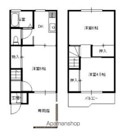 テラスエトワール(3DK)の間取り写真