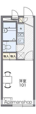 レオパレスファレノプチス(1K/2階)の間取り写真