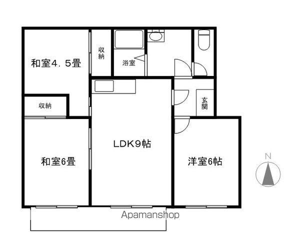 サンシティやよい(3LDK/2階)の間取り写真