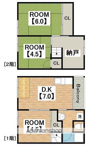 川野借家(3DK)の間取り写真