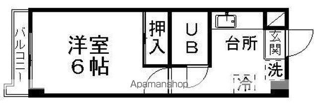 リバティーハイツ二日町(1K/5階)の間取り写真