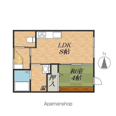 ふれあいマンション花園(1LDK/1階)の間取り写真