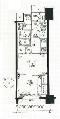 日神デュオステージ関内(1DK/11階)の間取り写真