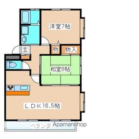 コージィコート壱番館(2LDK/2階)の間取り写真