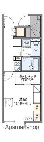 レオパレス美田園東(1K/1階)の間取り写真