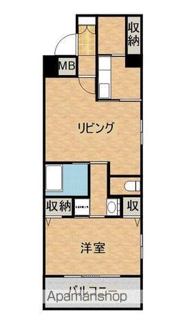 ALTE サウス TOWER(1LDK/4階)の間取り写真