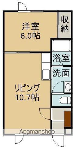 プラザ2000(1LDK/2階)の間取り写真