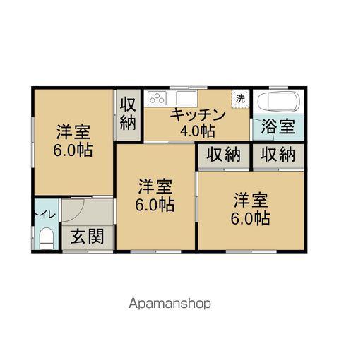 青い森鉄道 三沢駅(青森) 徒歩29分 1階建 築11年(3K)の間取り写真
