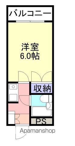 アビタシオンドゥ(1K/4階)の間取り写真
