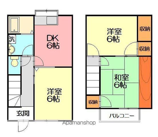 ＡＩ湘南ながもちＡ棟(3DK)の間取り写真