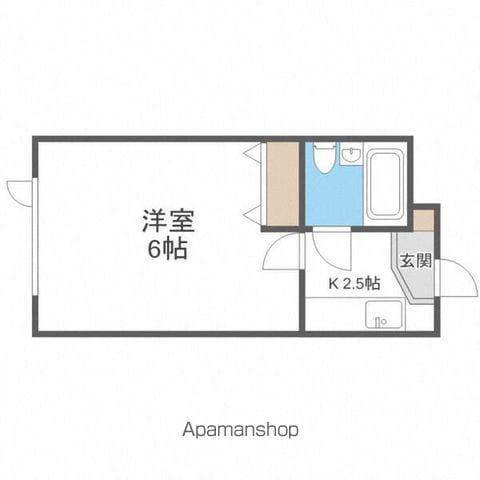 ルミエール札幌(1K/3階)の間取り写真