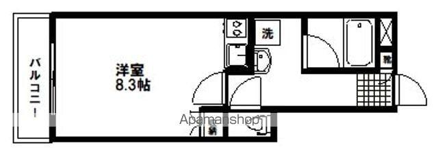 AZUL中山(ワンルーム/1階)の間取り写真