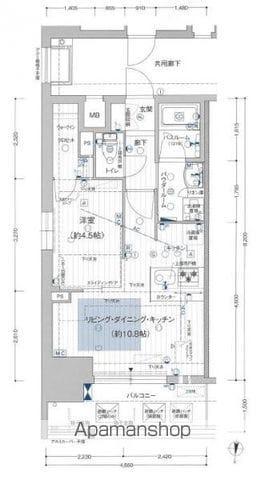 プレサンス ロジェ 丸の内 CENTRAL CASA(1LDK/8階)の間取り写真
