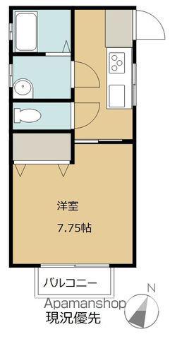 ポチ&たまハウス久保(1K/2階)の間取り写真