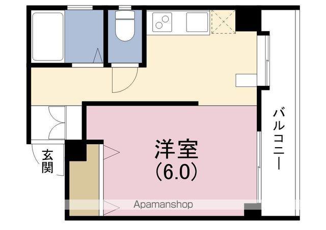 VILLA DEST(ワンルーム/4階)の間取り写真