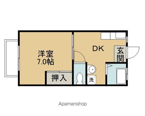 ワイズハイツ(1DK/2階)の間取り写真