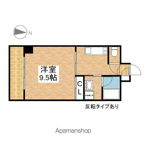 ライジングヴィラ葵(1K/6階)の間取り写真