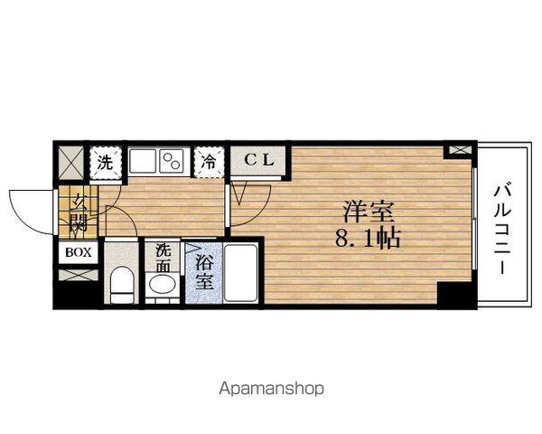 QCフラット KITAHORIE(1K/2階)の間取り写真