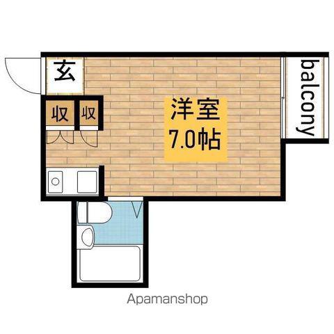 NKシャトー(ワンルーム/2階)の間取り写真