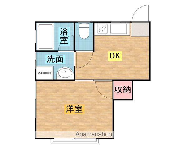 コトーつくし野(1DK/2階)の間取り写真