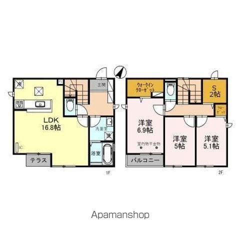 東武鉄道野田線 東岩槻駅 徒歩16分 2階建 築4年(3LDK)の間取り写真