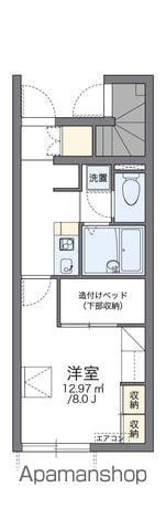 レオパレスフェニックス(1K/1階)の間取り写真