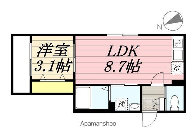 AJ馬橋Ⅴ(1LDK/3階)の間取り写真