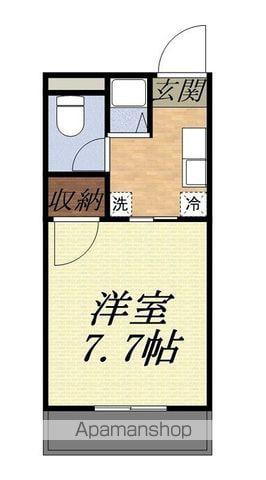 エスポワールII(1K/2階)の間取り写真