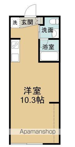 エストレビータ草津Ⅱ(ワンルーム/1階)の間取り写真