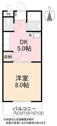グリーンヒル第三(1DK/3階)の間取り写真