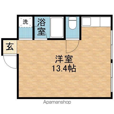 大手ビル(ワンルーム/2階)の間取り写真